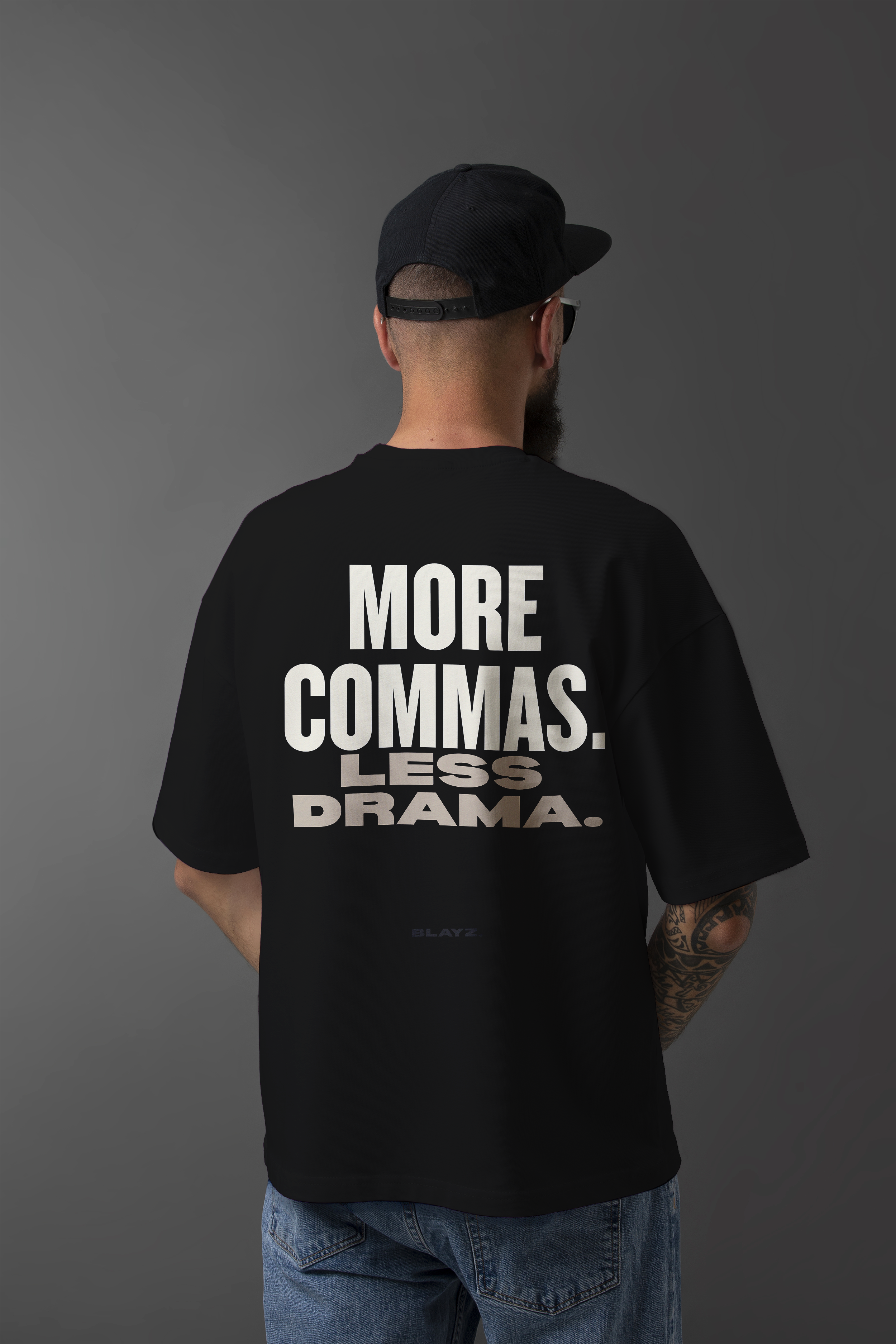 PREMIUM OVERSIZE - MORE COMMAS.